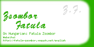 zsombor fatula business card